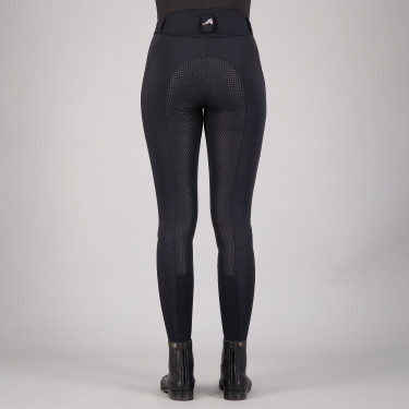 Pantalon d'équitation Euro-star Equitation Queen Diamond FullGrip été Noir