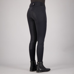 Pantalon d'équitation Euro-star Equitation Queen Diamond FullGrip été Noir