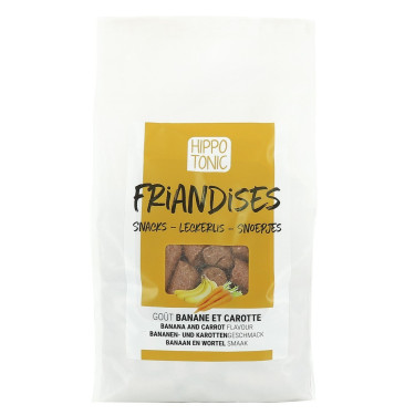 Bonbons Hippo-Tonic pour chevaux goût banane et carotte Bonbons Hippo-Tonic pour chevaux goût banane et carotte