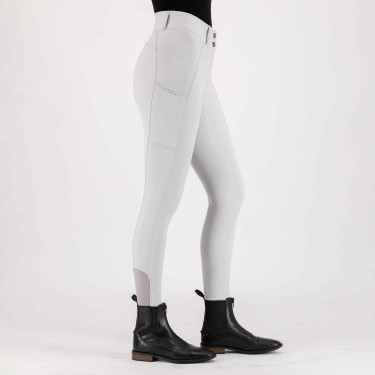 Pantalon d'équitation Imperial Riding Bliss FullGrip Cristal Blanc