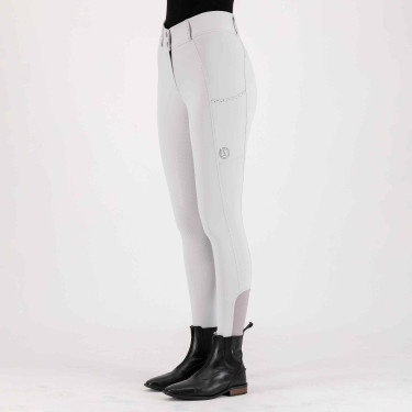 Pantalon d'équitation Imperial Riding Bliss FullGrip Cristal Blanc