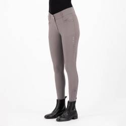Pantalon d'équitation HV Polo Favourite Midwaist FullGrip Sable foncé Gris
