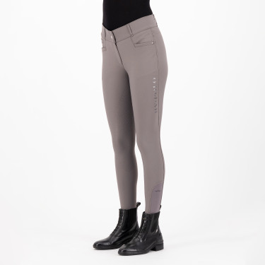 Pantalon d'équitation HV Polo Favourite Midwaist FullGrip Sable foncé Gris