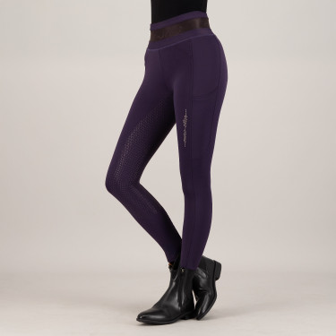 Legging d'équitation Euro-Star Ares FullGrip Nuit Bleu marine