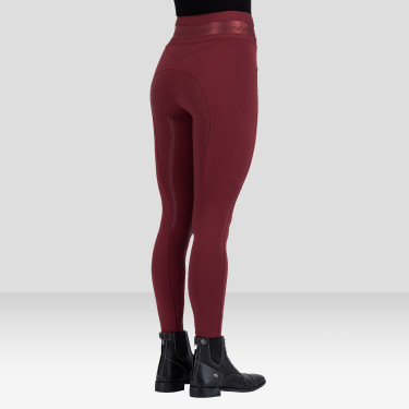 Legging d'équitation Euro-Star Ares FullGrip Amarena Rouge