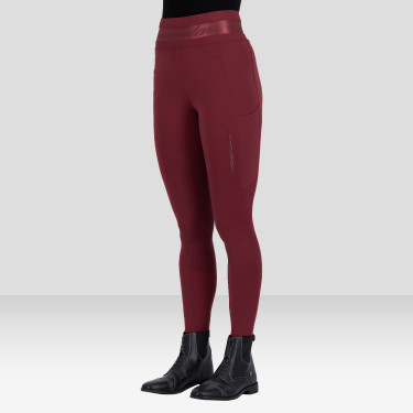 Legging d'équitation Euro-Star Ares FullGrip Amarena Rouge