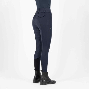 Pantalon d'équitation Euro-star Aurelia Full Grip Nuit Bleu marine