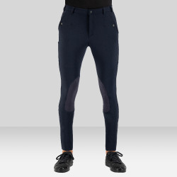 Pantalon d'équitation Euro-star Gabriel Grip Connect Knee Nuit Bleu marine