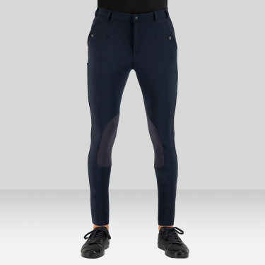 Pantalon d'équitation Euro-star Gabriel Grip Connect Knee Nuit Bleu marine