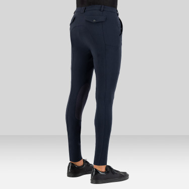 Pantalon d'équitation Euro-star Gabriel Grip Connect Knee Nuit Bleu marine