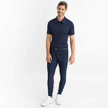 Pantalon d'équitation Euro-star Gabriel Grip Connect Knee Nuit Bleu marine