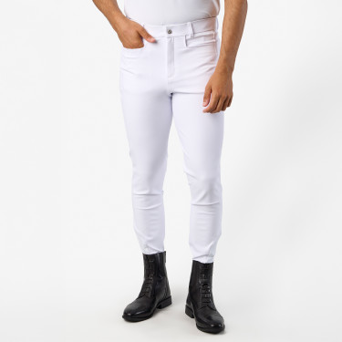 Pantalon d'équitation Euro-Star Camelio grip genoux homme Blanc Pantalon d'équitation Euro-Star Camelio grip genoux homme Blanc