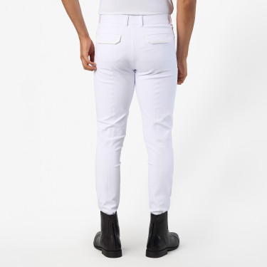 Pantalon d'équitation Euro-Star Camelio grip genoux homme Blanc Pantalon d'équitation Euro-Star Camelio grip genoux homme Blanc