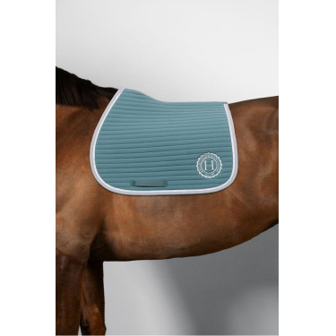 Tapis de selle Rider Harcour Karembar Paon Bleu
