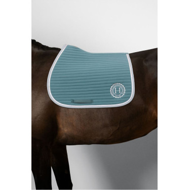 Tapis de selle Rider Harcour Karembar Paon Bleu