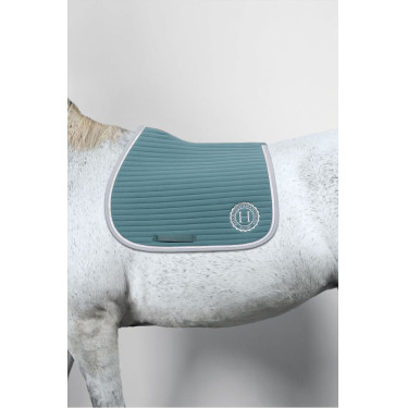 Tapis de selle Rider Harcour Karembar Paon Bleu