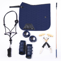 Tapis de selle HV Polo Elisa Dressage Marine Bleu marine