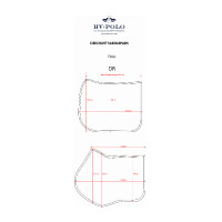 Tapis de selle HV Polo Elisa Dressage Marine Bleu marine