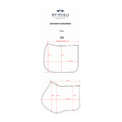 Tapis de selle HV Polo Elisa Dressage Marine Bleu marine
