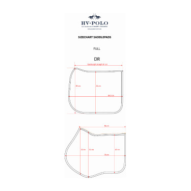 Tapis de selle HV Polo Elisa Dressage Marine Bleu marine