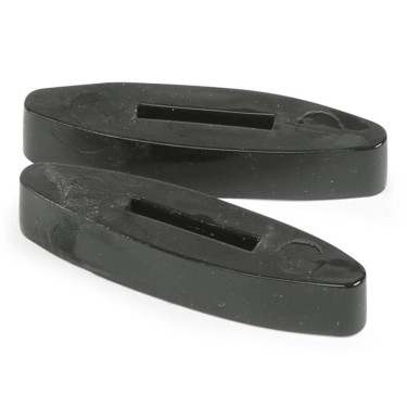 Arrêtoirs de rênes silicone Shires Noir