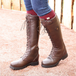 Bottes de campagne à lacets Teramo Shires Moretta Marron foncé