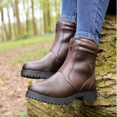 Boots de campagne zippées Atri Shires Moretta Marron