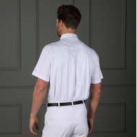 Chemise à lavallière manches courtes homme Shires Aubrion Blanc