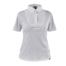 Chemise à lavallière manches courtes jeune cavalier Shires Aubrion Blanc Chemise à lavallière manches courtes jeune cavalier Shires Aubrion Blanc