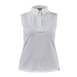 Chemise à lavallière sans manches Shires Aubrion Blanc