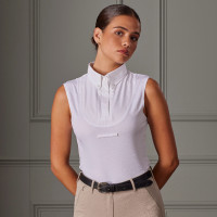 Chemise à lavallière sans manches Shires Aubrion Blanc Chemise à lavallière sans manches Shires Aubrion Blanc