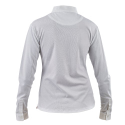Chemise de concours manches longues Shires Aubrion Blanc
