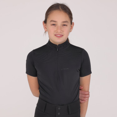 Chemise de concours Optima Gx jeune cavalier Shires Aubrion Noir Chemise de concours Optima Gx jeune cavalier Shires Aubrion Noir