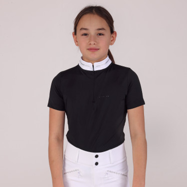 Chemise de concours Optima LX jeune cavalier Shires Aubrion Noir Chemise de concours Optima LX jeune cavalier Shires Aubrion Noir
