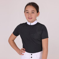 Chemise de concours Optima Qx jeune cavalier Shires Aubrion Noir
