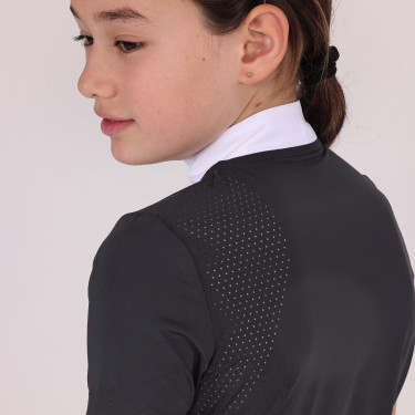 Chemise de concours Optima Qx jeune cavalier Shires Aubrion Noir Chemise de concours Optima Qx jeune cavalier Shires Aubrion Noir