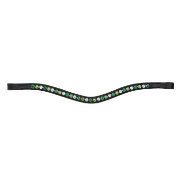 Frontal strass vert Shires Velociti Gara Noir