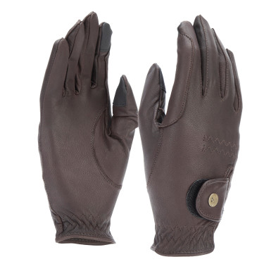 Gants d'équitation Estade Shires Aubrion Marron