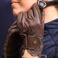 Gants d'équitation Stadium Shires Aubrion Noir