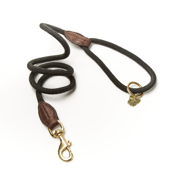 Laisse en corde fine Shires Digby & Fox Noir