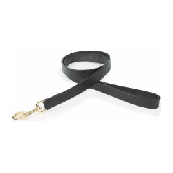 Laisse pour chien en cuir plat Shires Digby & Fox Noir