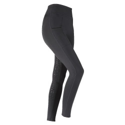 Legging d'équitation Hudson fille Shires Aubrion Noir Legging d'équitation Hudson fille Shires Aubrion Noir
