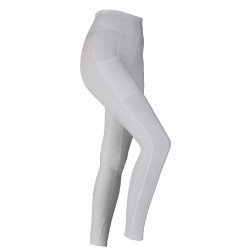 Legging d'équitation Hudson Shires Aubrion Blanc