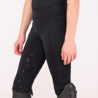 Legging d'équitation Optima LX jeune cavalier Shires Aubrion Noir