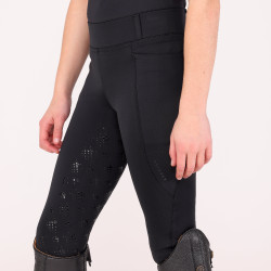 Legging d'équitation Optima LX jeune cavalier Shires Aubrion Noir