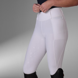Legging d'équitation Optima MX Shires Aubrion Blanc