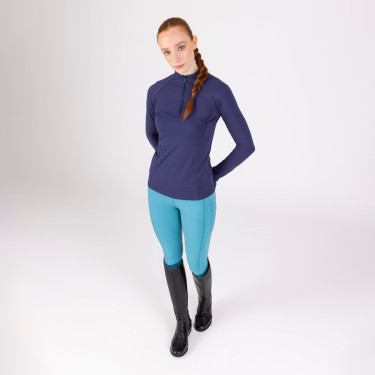 Legging d'équitation React Non-Stop Shires Aubrion Brume Bleu