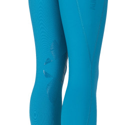 Legging d'équitation React Rhythm jeune cavalier Shires Aubrion Martin-pêcheur Bleu