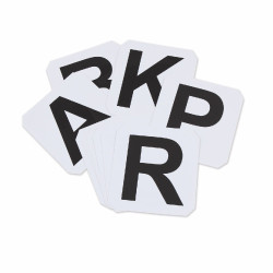 Lettres de dressage autocollantes Shires Blanc