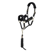 Licol et longe logo Shires Arma Noir